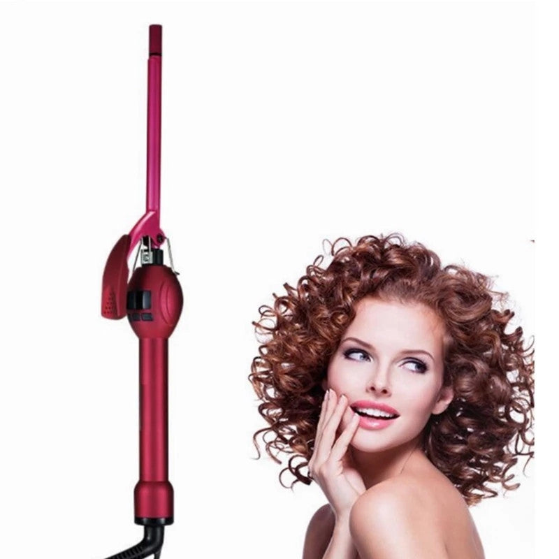 Professional Ceramic 9mm Curling Iron with LCD Display