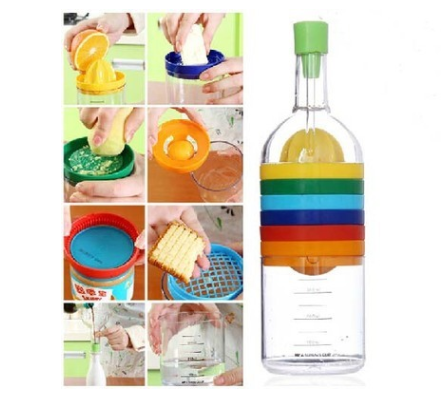 Kitchen Tool Set with 8 Measuring Cups and Bottle
