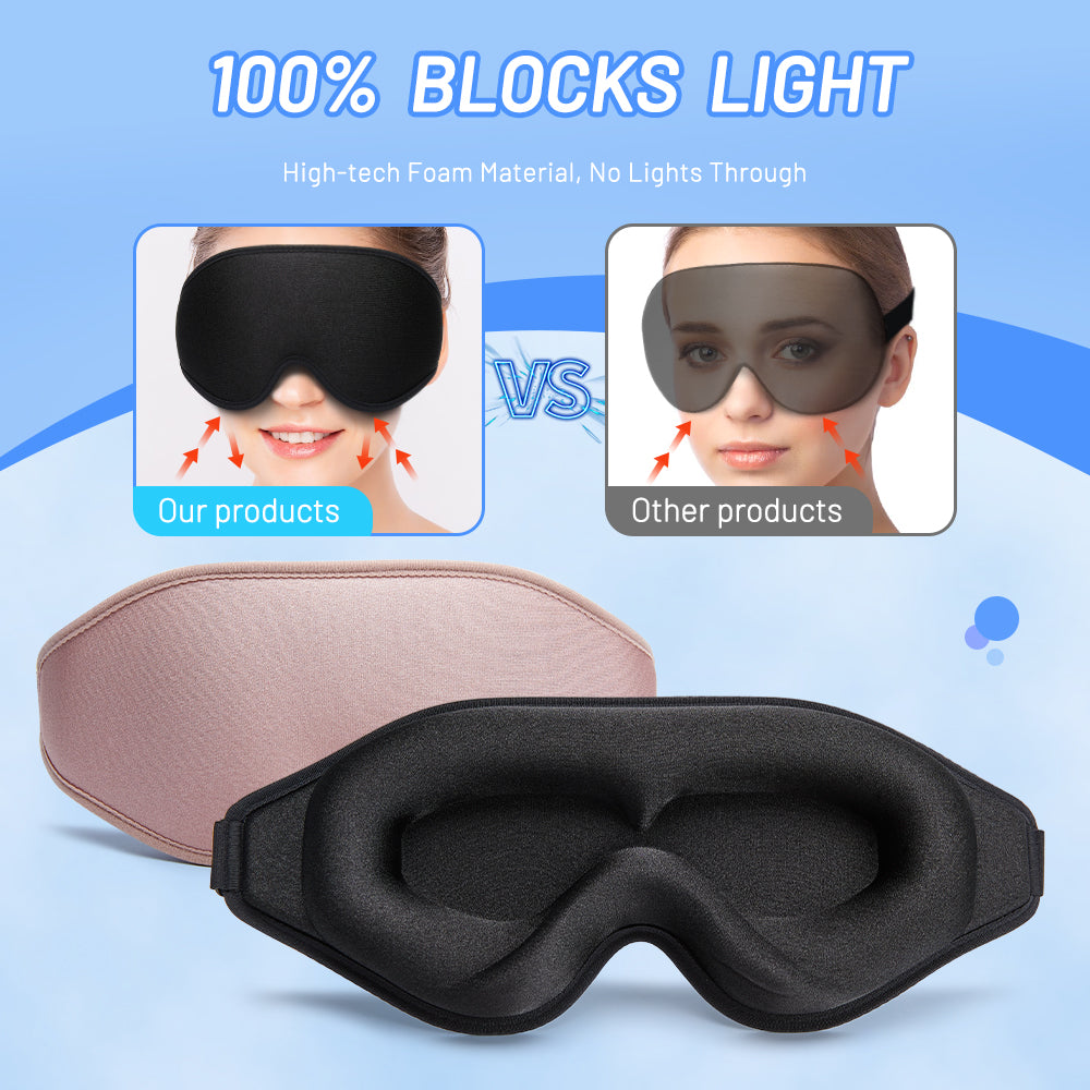 Contoured Memory Foam Sleep Sleep Mask