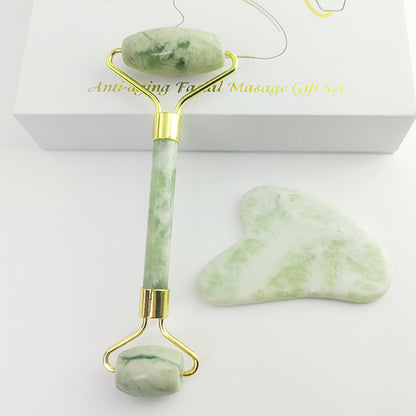 Jade Roller & Gua Sha Facial Sculpting Set