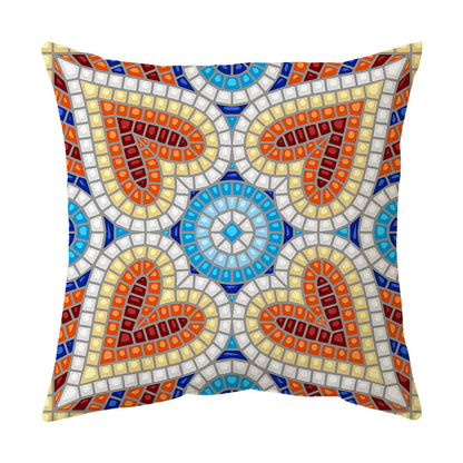 Blue Theme Simple Pattern Printed Pillowcase