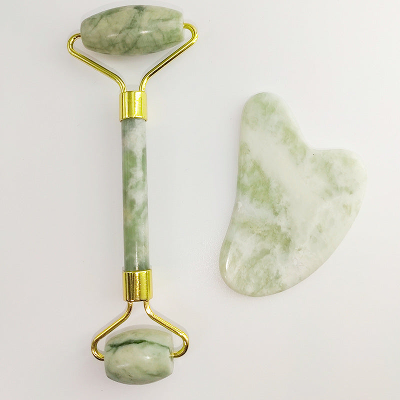Jade Roller & Gua Sha Facial Sculpting Set