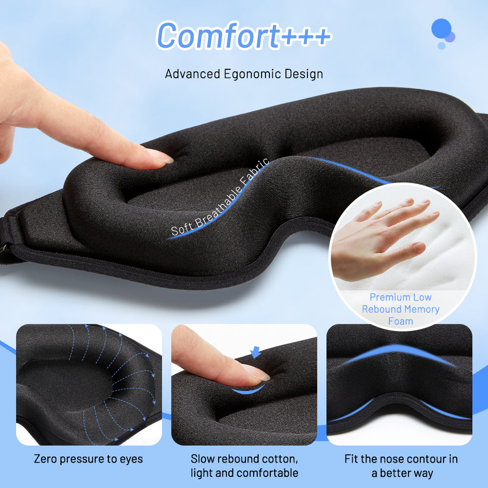 Contoured Memory Foam Sleep Sleep Mask