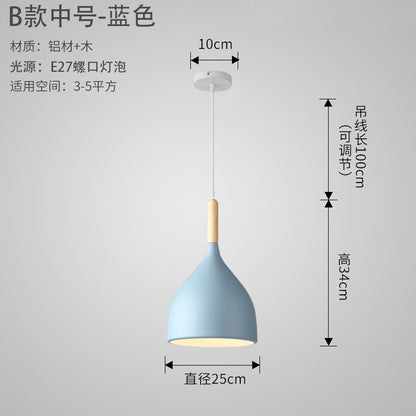 Nordic Style Vintage Restaurant Pendant Light Fixture