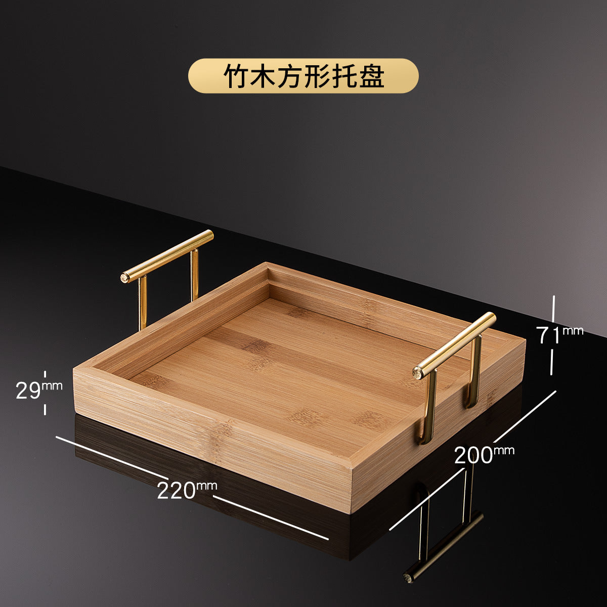 3S31 Luxurious Glass Cup Holder with Draining Tray