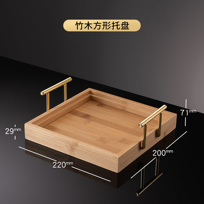 3S31 Luxurious Glass Cup Holder with Draining Tray