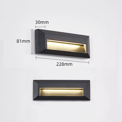 Outdoor LED Wall Corner Light for Gardens and Stairways