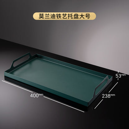 3S31 Luxurious Glass Cup Holder with Draining Tray