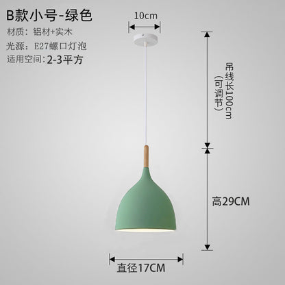 Nordic Style Vintage Restaurant Pendant Light Fixture