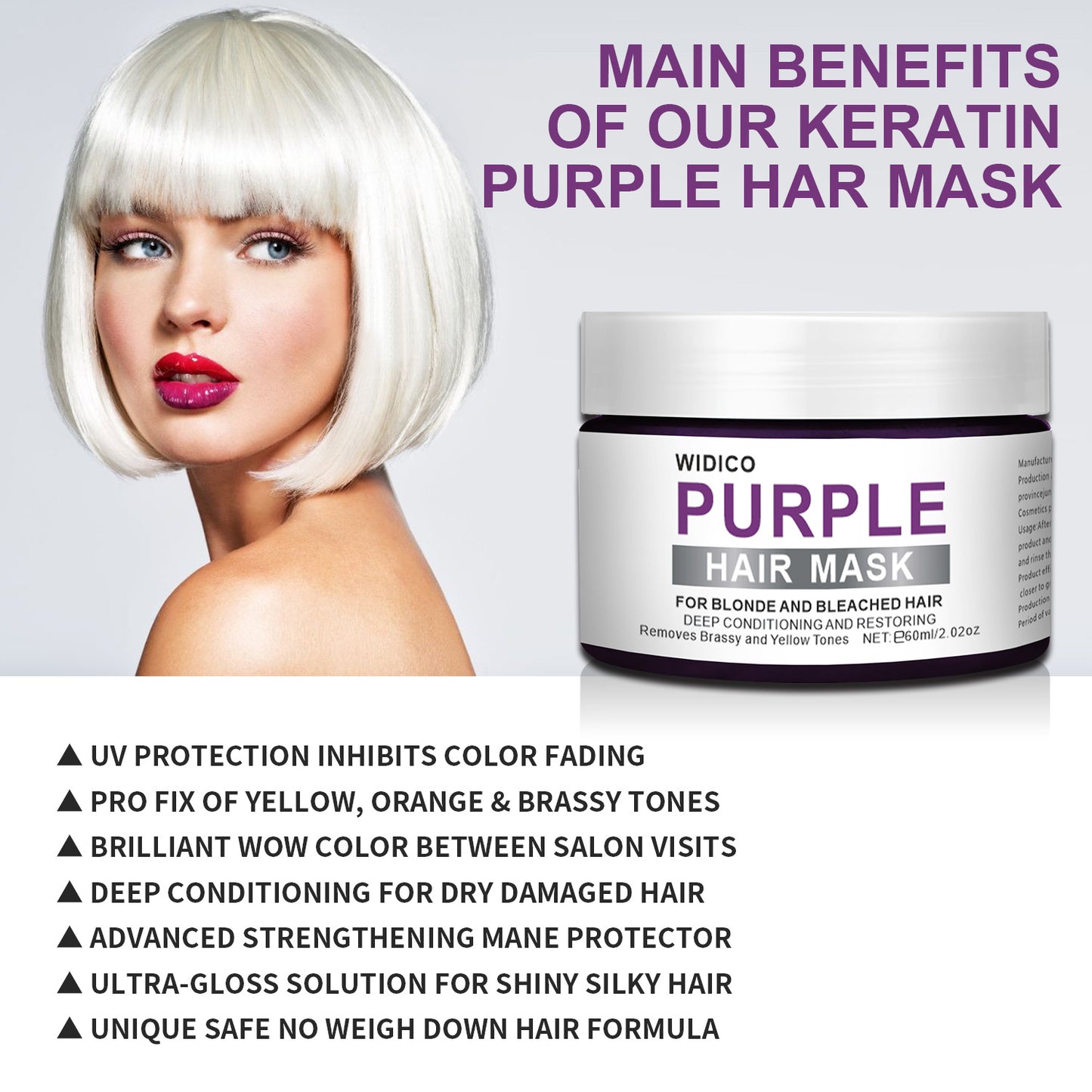 Purple Toning Shampoo for Blonde & Gray Hair