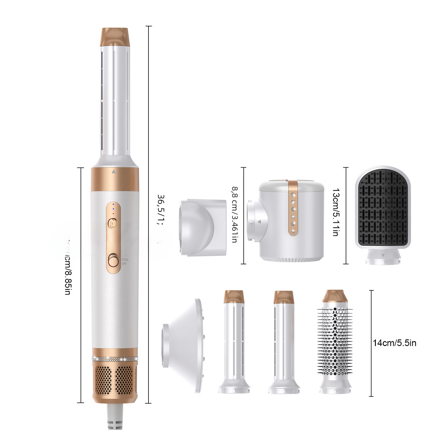 Multi-Function Hair Styling Air Brush
