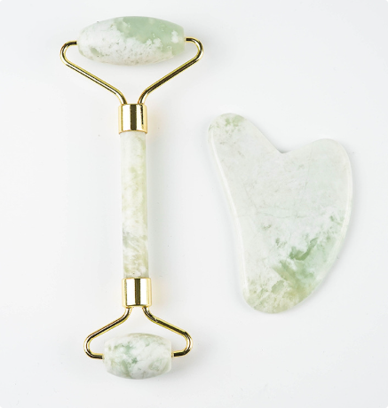 Jade Roller & Gua Sha Facial Sculpting Set