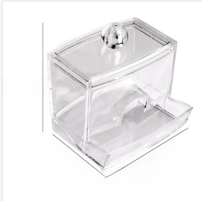 Transparent Acrylic Cotton Swab and Makeup Storage Box