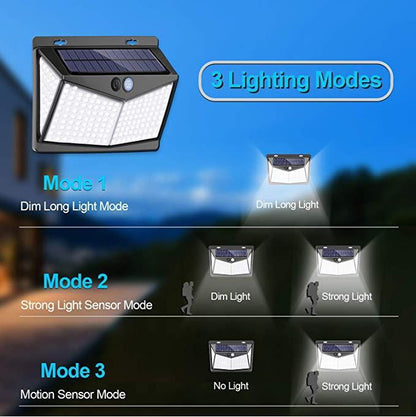Solar Wall Light with Infrared Motion Sensor for Outdoors