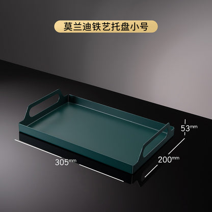 3S31 Luxurious Glass Cup Holder with Draining Tray