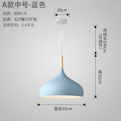 Nordic Style Vintage Restaurant Pendant Light Fixture