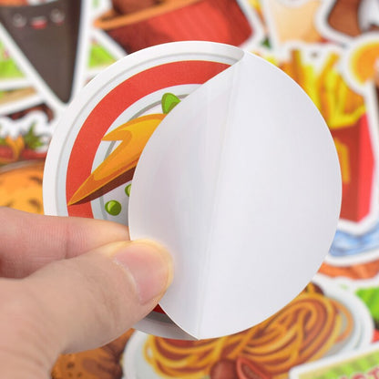 50 Creative Food and Drink Stickers for Various Uses