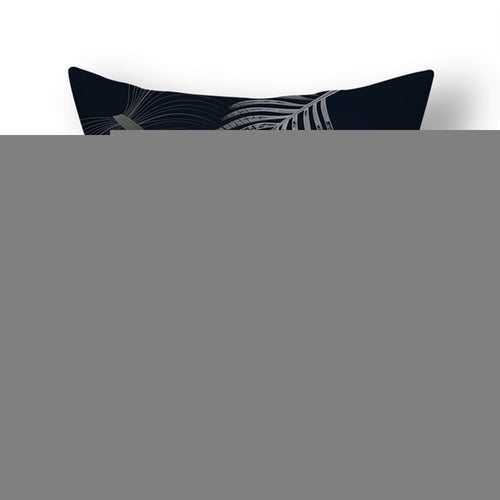 Ginkgo Leaf Printed Pillow Cover in Green Gold