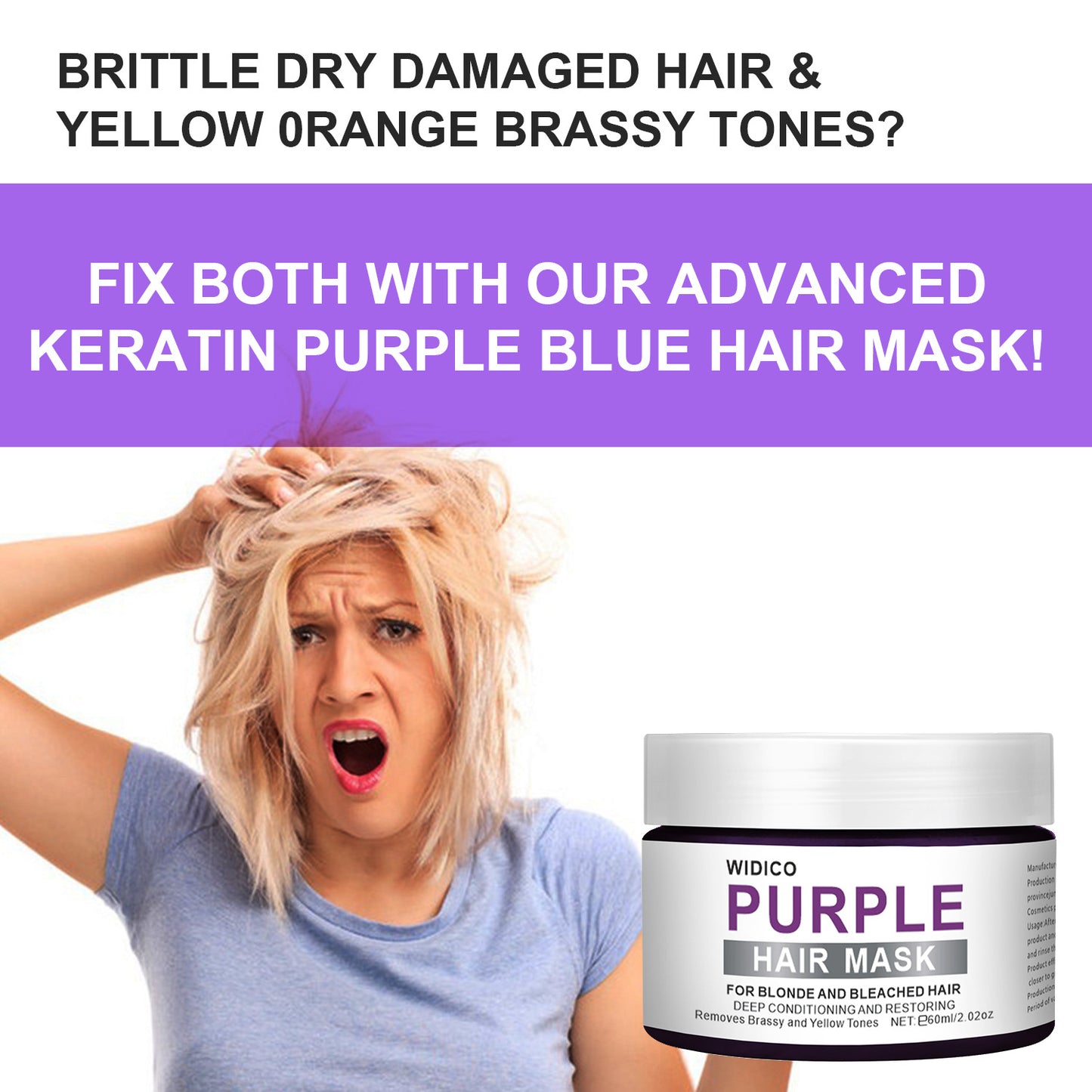 Purple Toning Shampoo for Blonde & Gray Hair
