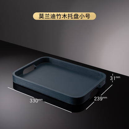 3S31 Luxurious Glass Cup Holder with Draining Tray
