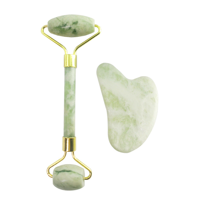 Jade Roller & Gua Sha Facial Sculpting Set