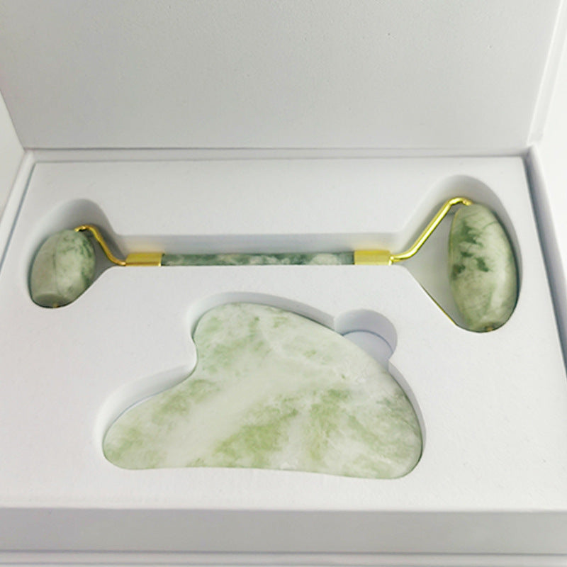 Jade Roller & Gua Sha Facial Sculpting Set