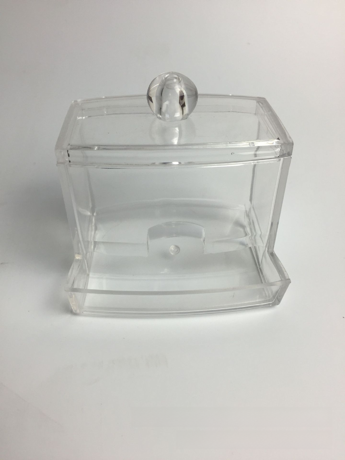 Transparent Acrylic Cotton Swab and Makeup Storage Box