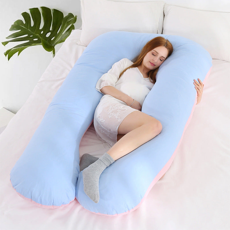 U-shaped Color Matching Pregnancy Support Pillow